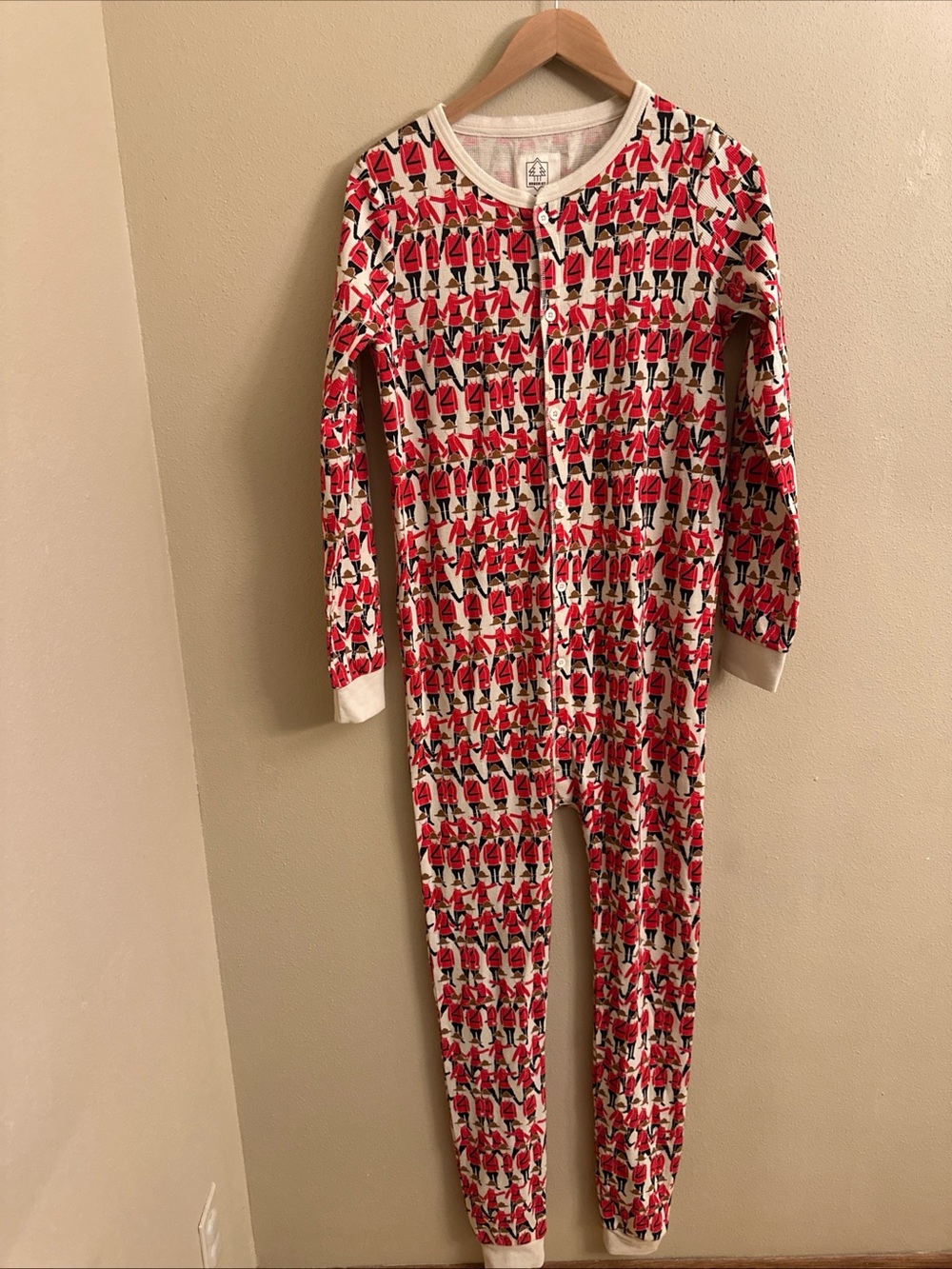 Arborist One Piece Cotton Blend Marching Mountie Henley Pajama Adult Size Medium